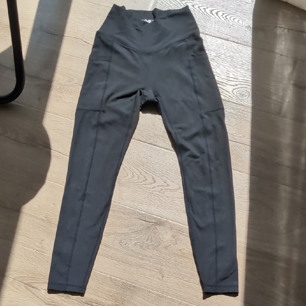 POPFLEX Black High-Waisted Leggings